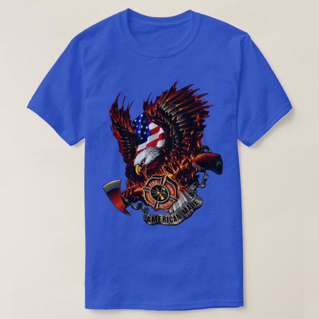 Firefighter FireFighter Never Forget T-Shirt (Design Front)