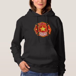 Firefighter Firefighting Fireman  Night Shift Squa Hoodie