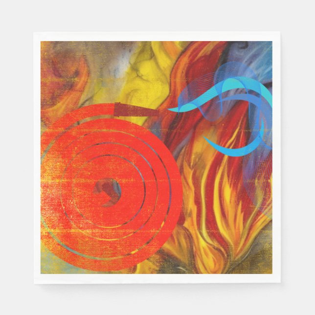 Firefighter Flare Collection Napkin (Front)
