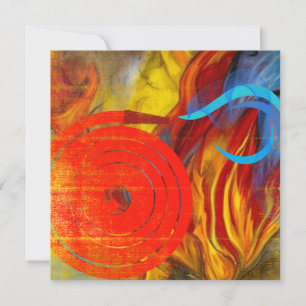 Firefighter Flare Holiday Card