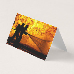 Firefighter Folded Business Card