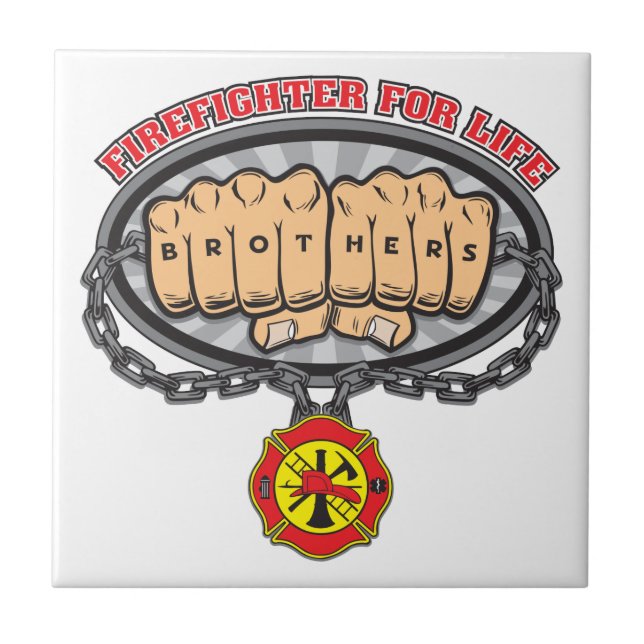 Firefighter for Life Tile (Front)