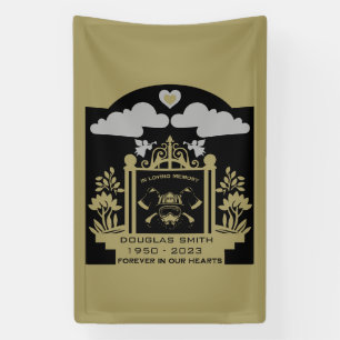 Firefighter Funeral Memorial Gift Banner