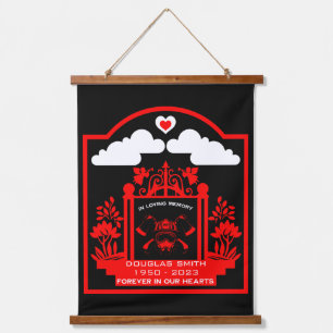 Firefighter Funeral Memorial Gift Hanging Tapestry