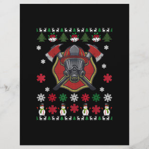 Firefighter Funny Christmas Cute Lover Gifts Custom Letterhead