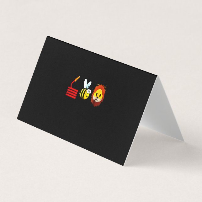 Firefighter Gift | Bee Love Firefighter Business Card (Front)