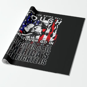 Firefighter Gift Daughter American Firefighter Wrapping Paper