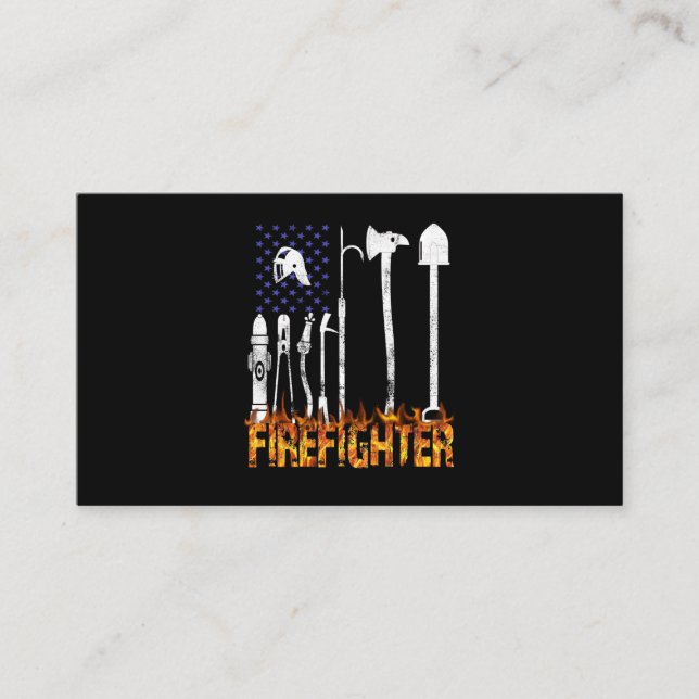 Firefighter Gift | Firefighter Lovers Gift Business Card (Front)