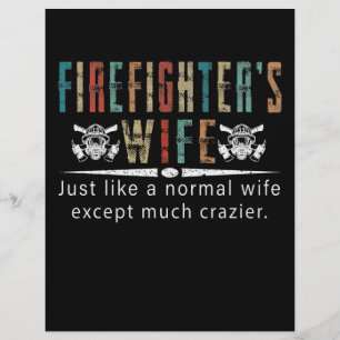 Firefighter Gift   Firefighter Wife Lovers Custom Letterhead
