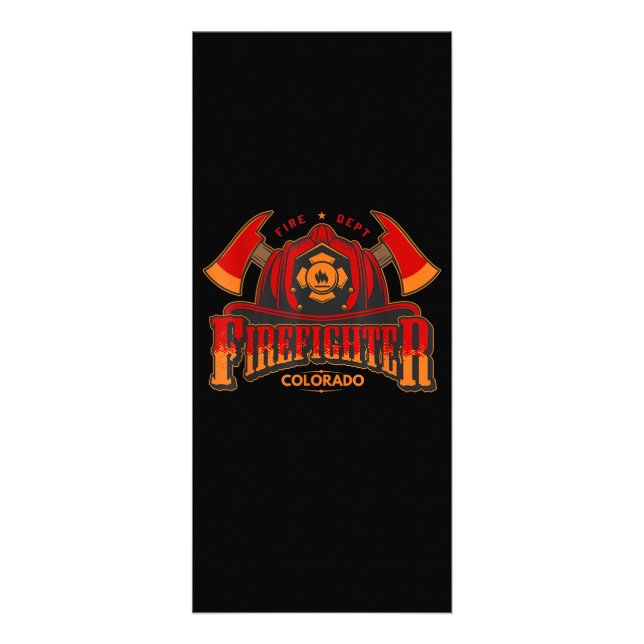 Firefighter Gift For Fireman Or Woman Rack Card (Front)
