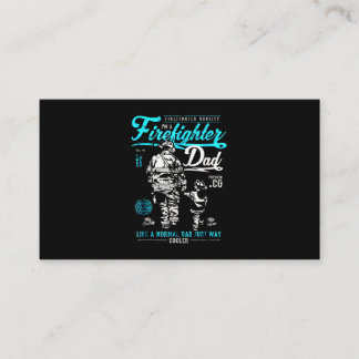 Firefighter Gift | I'm A Firefighter Dad Referral Card