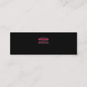 Firefighter Gift It's My Firefighter's Fault Fun Mini Business Card
