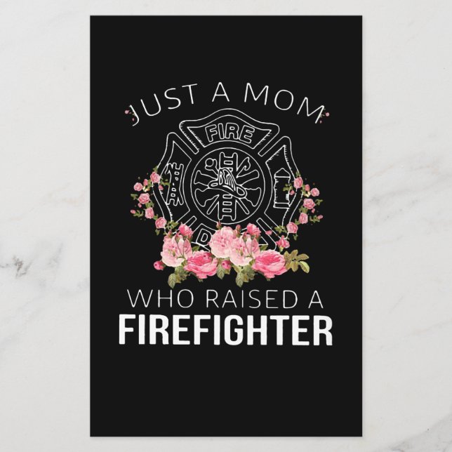 Firefighter Gift | Just A Mum Firefighter Flyer (Front)