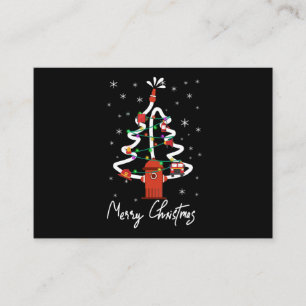 Firefighter Gift Merry Christmas Firefighter Business Card