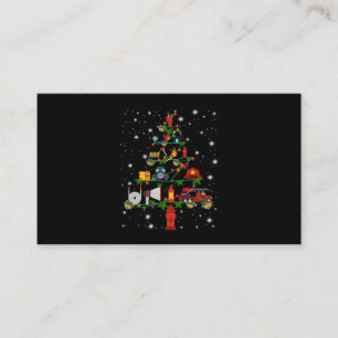 Firefighter Gift   Merry Christmas Firefighter Fun Loyalty Card