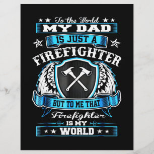 Firefighter Gift   My Dad Is Just A Firefighter Flyer