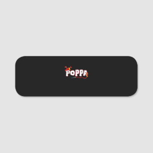 Firefighter Gift   Poppa Firefighter Gifts Name Tag