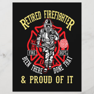 Firefighter Gift   Retired Firefighter & Proud Custom Letterhead