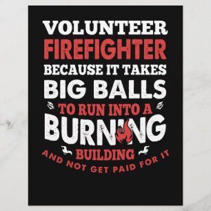 Firefighter Gift   Volunteer Firefighter Custom Letterhead