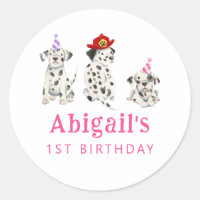Firefighter Girl Birthday Party Favour