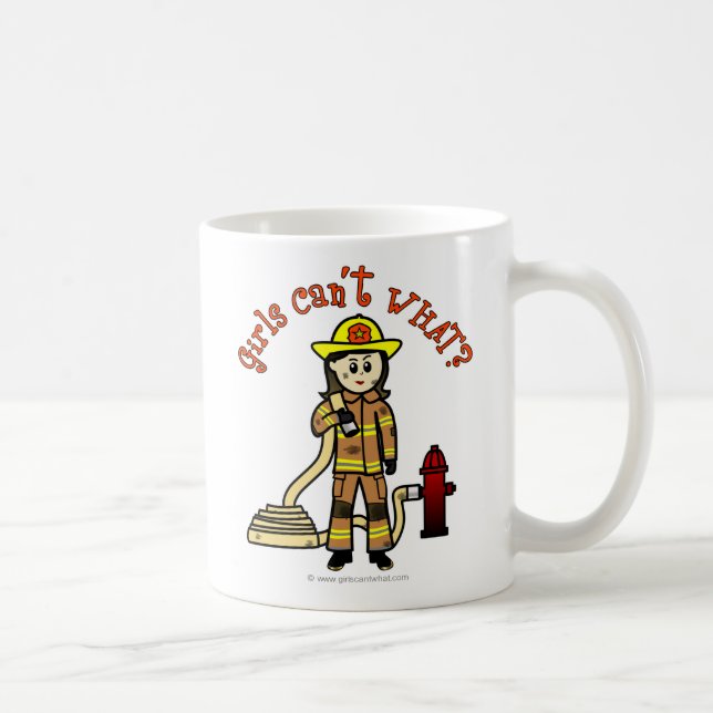 Firefighter Girl Coffee Mug (Right)