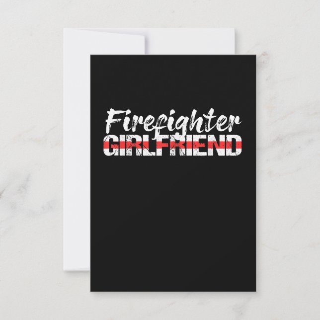 Firefighter Girlfriend Thin Red Line Firewoman (Front)
