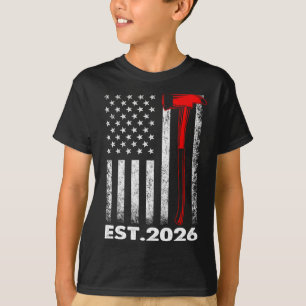 Firefighter Graduation Est 2026 Fire Academy Exam T-Shirt