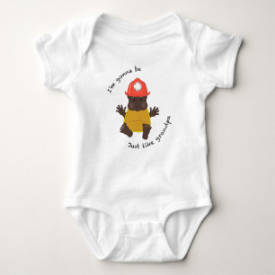 Firefighter grandpa baby bodysuit