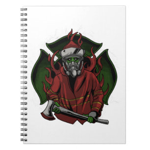 Firefighter Halloween Costume Notebook