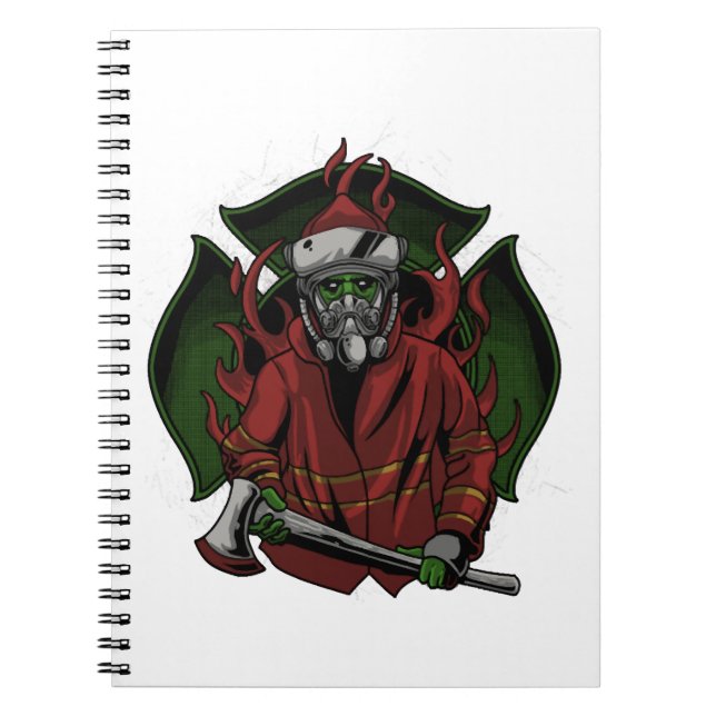 Firefighter Halloween Costume Notebook (Front)