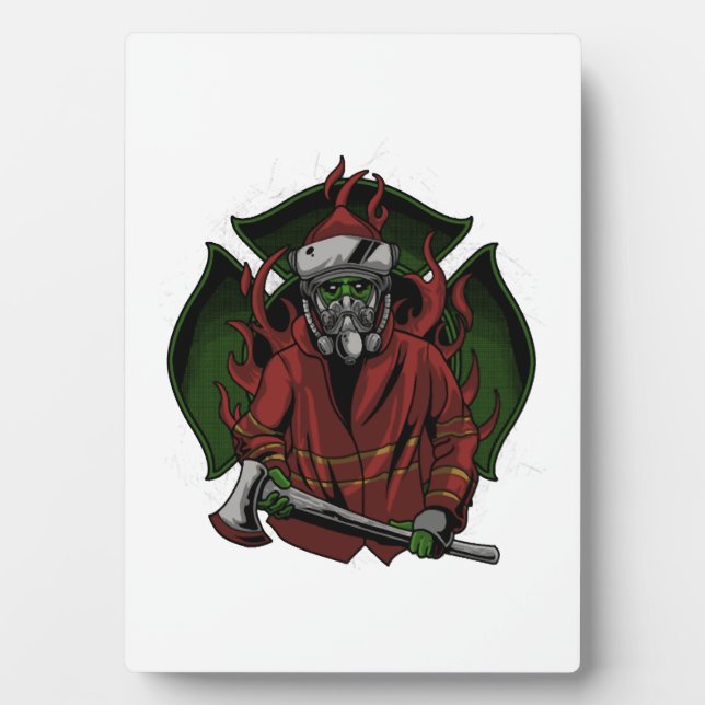 Firefighter Halloween Costume Plaque (Front)