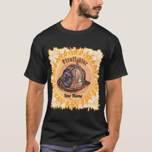 Firefighter Helmet firefighters t-shirt