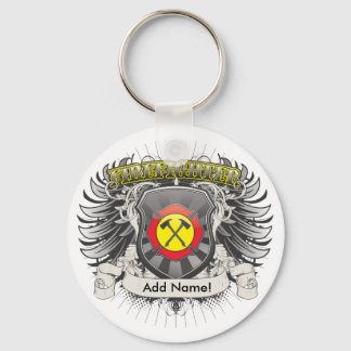 Firefighter Heraldry Key Ring