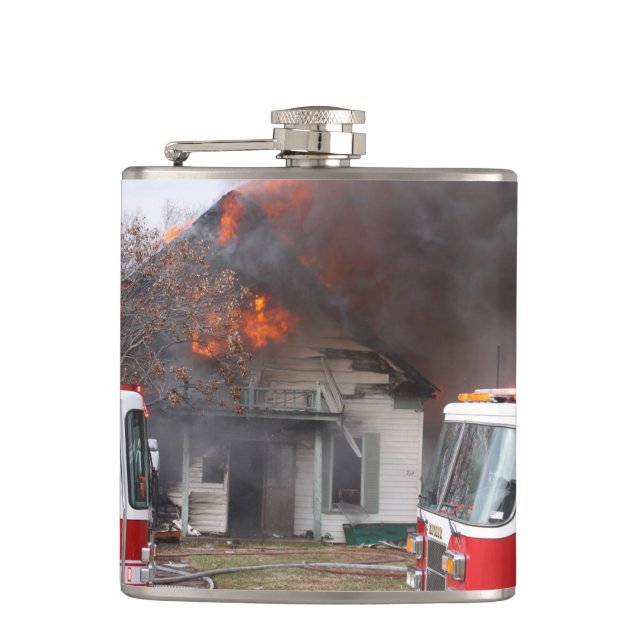 Firefighter  hip flask (Front)