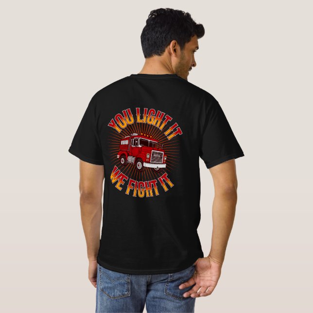 Firefighter Humour T-Shirt (Back Full)
