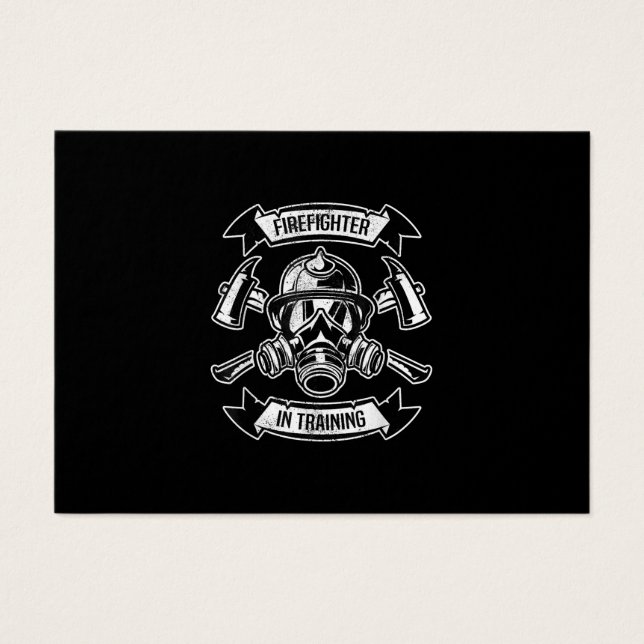 Firefighter In Training Axe Gas Masks Aspirant (Front)