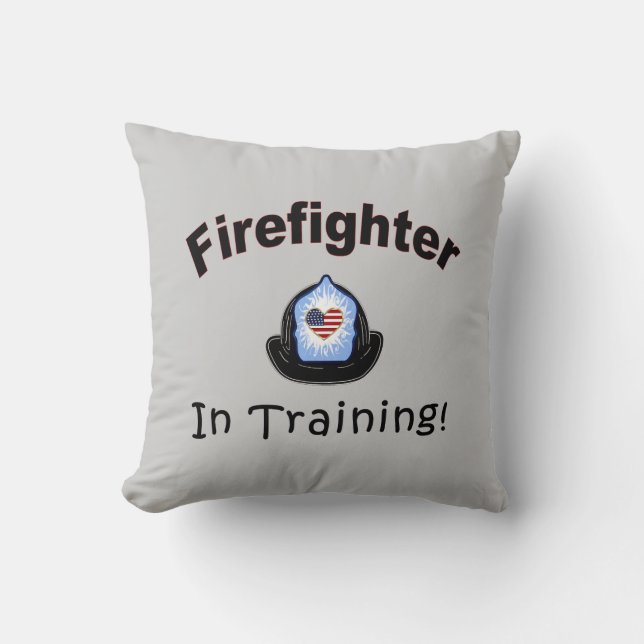 Firefighter In Training Cushion (Front)