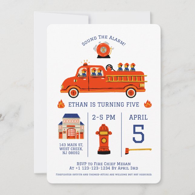 Firefighter Invitation (Front)