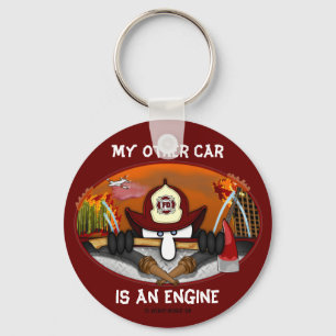 Firefighter Kilroy Keychain