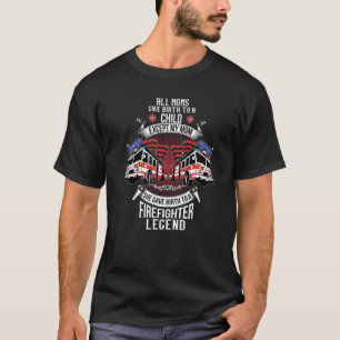 Firefighter Legend  Fireman Firefighter Mens Dad F T-Shirt