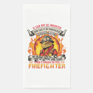 Firefighter Lizards Napkin