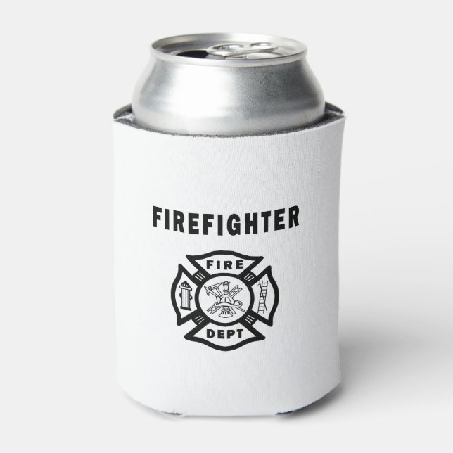 Firefighter Logo Can Cooler (Can Front)