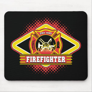 Firefighter Logo Mouse Pad