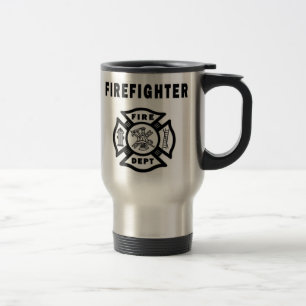 Firefighter Logo Travel Mug