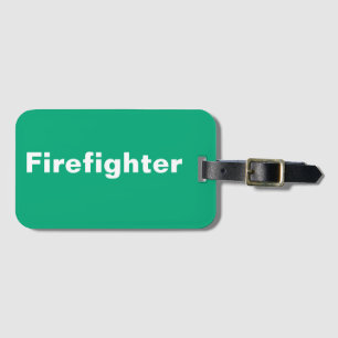 Firefighter Luggage Tag