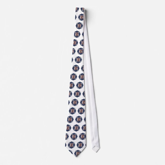 Firefighter Maltese Cross Tie (Front)