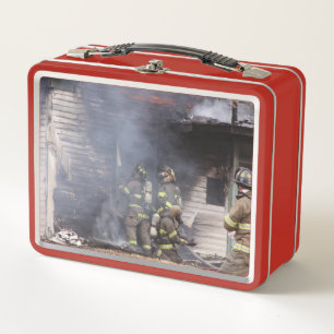 Firefighter  metal lunch box