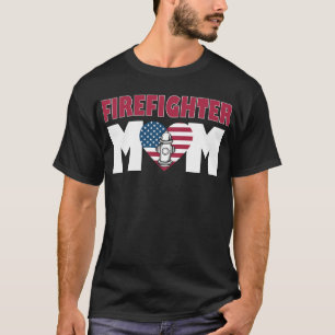 Firefighter Mom Mother Support the Thin Red Line F T-Shirt