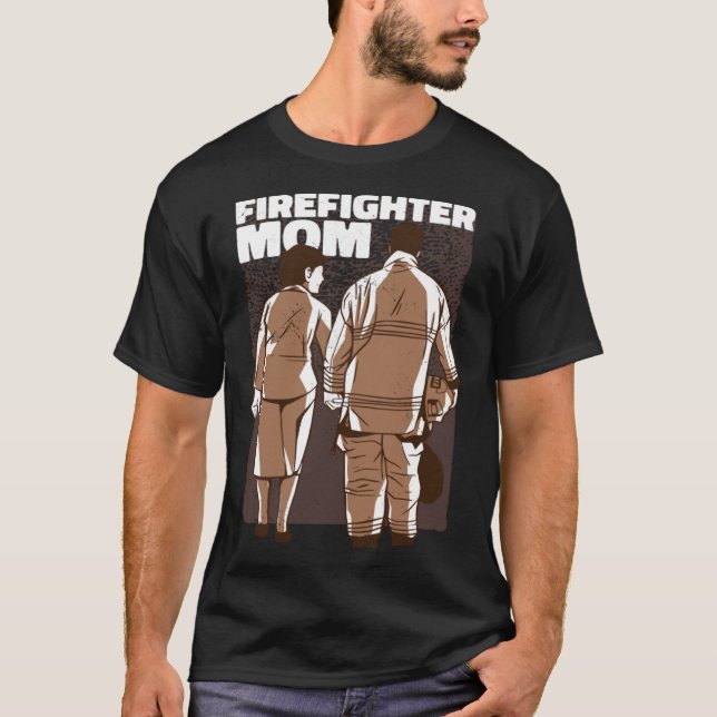 Firefighter Mother Mum T-Shirt (Front)