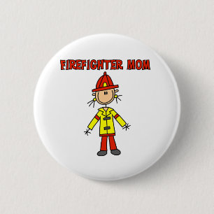 Firefighter Mum 6 Cm Round Badge